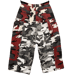 Image of THE FEAR GENERATION WIDE MILITARY CARGO DOUBLE PANT RED / SNOW CUT