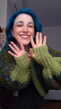 Image 3 of Forest Fae Cozy Cardigan - one size