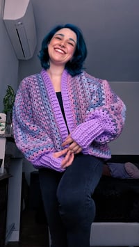 Image 1 of Pastel Vibes Cozy Cardigan - one size