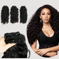 Image 1 of 16 to 30 inches Premium Burmese Curly Super Virgin Hair (300g) 13A