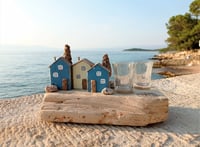 Image 1 of In a town by the sea Driftwood shot glass set 23 cm
