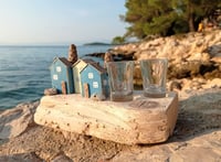 Image 3 of In a town by the sea Driftwood shot glass set 23 cm