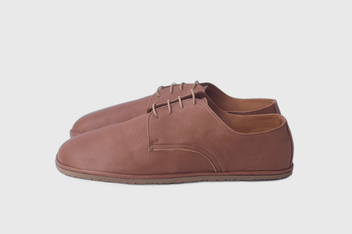 Image of Plain Toe Derby in Tobacco Brown - 39 EU - Ready to ship 