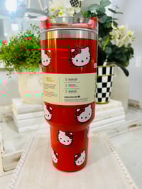 Image 14 of Hello Kitty X Stanley “GLITTER RED” | 40 Oz. FlowState Tumbler
