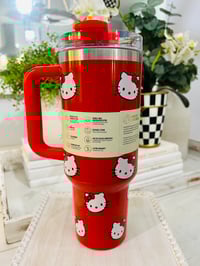 Image 16 of Hello Kitty X Stanley “GLITTER RED” | 40 Oz. FlowState Tumbler