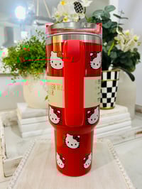 Image 17 of Hello Kitty X Stanley “GLITTER RED” | 40 Oz. FlowState Tumbler