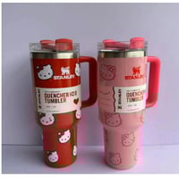 Image 4 of Hello Kitty X Stanley “GLITTER PINK” | 40 Oz. FlowState Tumbler