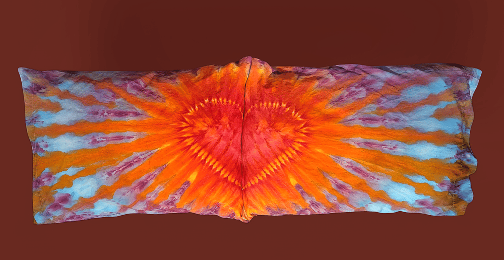 Image of Standard size flaming heart pillow cases 