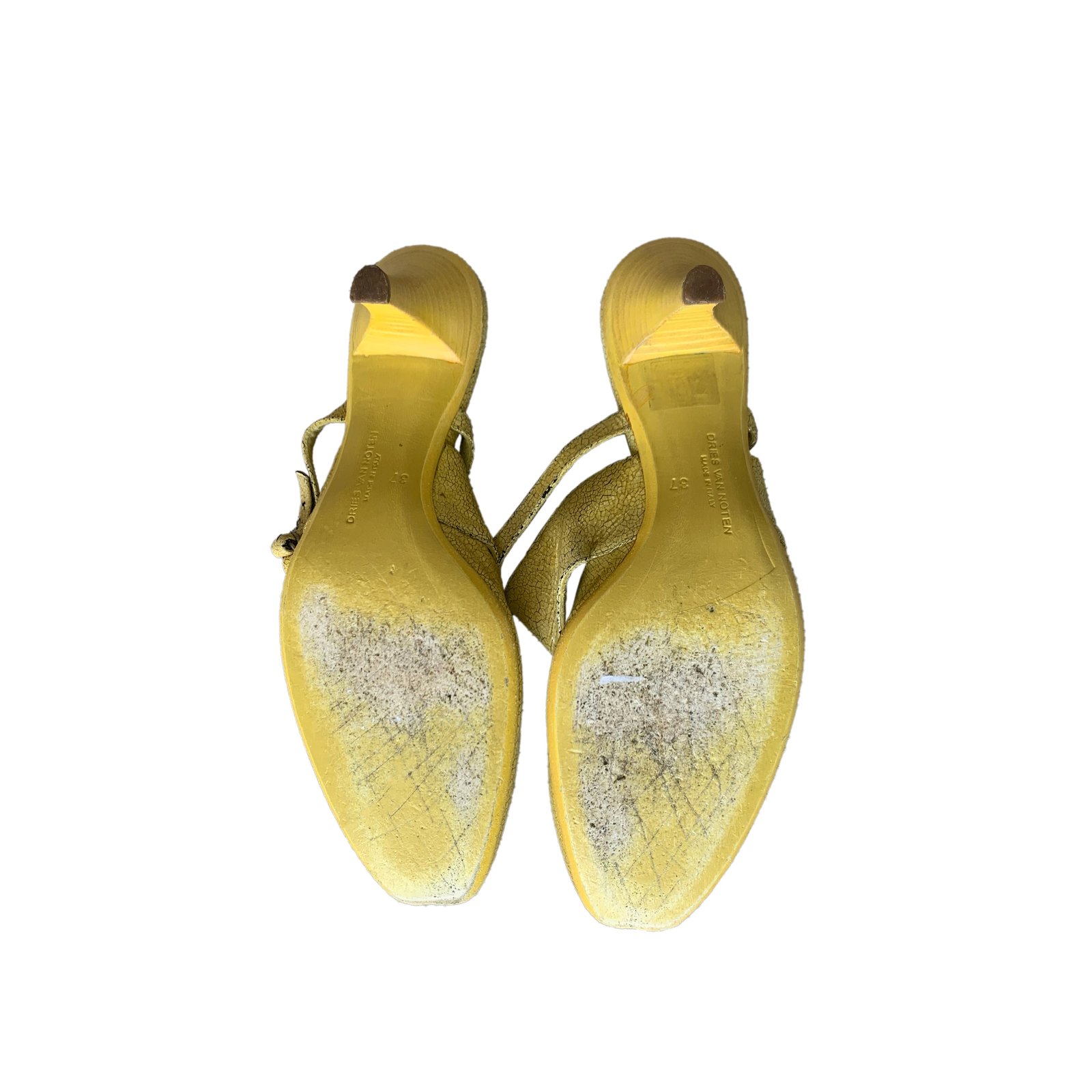 Dries Van Noten Yellow Mules | Heritage