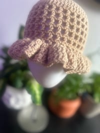 Image 2 of Ruffle Mesh Bucket Hat