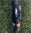 Villi'age "PBG" (Protected By God) Black Acid wash Stacked  Sweat Suit 
