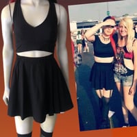 Image 1 of Black skater skirt 