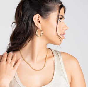 Image of Twisted Gold Hoops