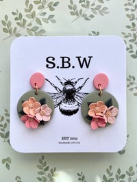 Pink Dainty Floral Dangles