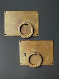 Image 1 of A Pair of Large Arts & Crafts Bronze Handles