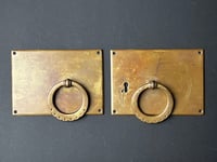 Image 2 of A Pair of Large Arts & Crafts Bronze Handles
