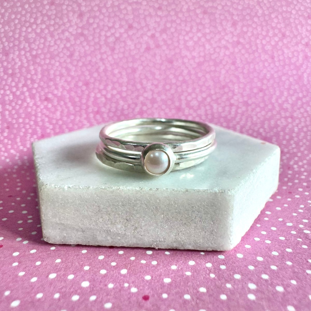 Pearl Stacking Rings | AliBaliJewellery