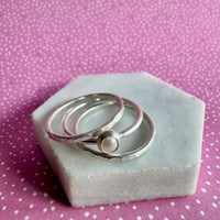 Image 3 of Pearl Stacking Rings 