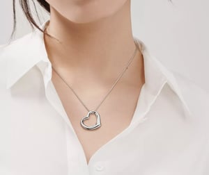 Image of Floating Heart Necklace 