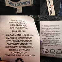 Image 4 of Women's Black Wall flower Overalls light weight knit embellished w-studs pins & skull patches