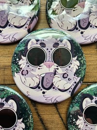 Image 1 of Snow Leopard Button