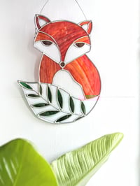 Image 1 of Stained Glass Botanical Fox