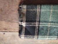 Image 2 of soft WOOL mohair fabric in black, forest green and sand // 435 g, 140 cm
