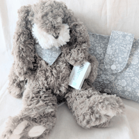 Image 2 of Wilberry Grey Bunny with Removable Bandana
