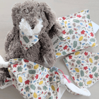 Image 3 of Wilberry Grey Bunny with Removable Bandana