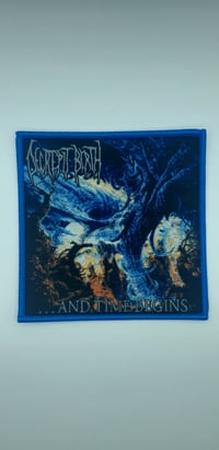 Offical Decrepit Birth - ... And Time Begins Blue Border Patch