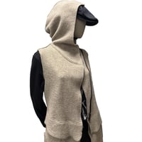 Image 4 of LARGE HOODED JACKET in boiled wool