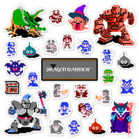 Image 1 of Dragon Warrior Sticker Set (27 Pieces)