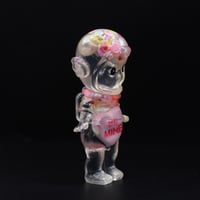 Image 2 of Kilos Kewties Astronaut Pink Conversation Heart Double Cast Resin Figure - Vday Series