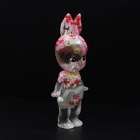 Image 2 of Kilos Kewties Bunny Green Conversation Heart Double Cast Resin Figure - Vday Series