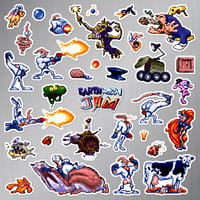 Image 1 of Earthworm Jim Magnet Set (32 Pieces)