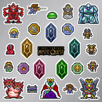 Image 1 of Final Fantasy: Mystic Quest Magnet Set (26 Pieces)