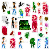 Image 1 of Ghoul School Sticker Set (29 Pieces)