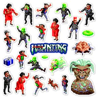 Image 1 of Haunting Starring Polterguy Sticker Set (24 Pieces)