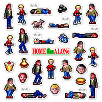 Image 1 of Home Alone Sega Master System Sticker Set (29 Pieces)