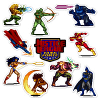 Image 1 of Justice League Task Force Sticker Set (10 Pieces)