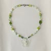 green butterfly necklace