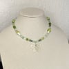 green butterfly necklace