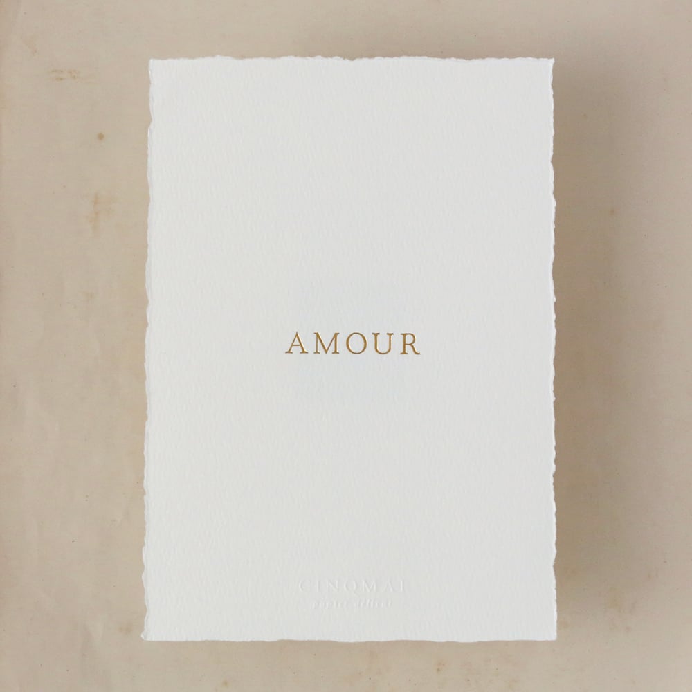 Image of PETITE AFFICHE / AMOUR / DORÉ / DÉLICAT