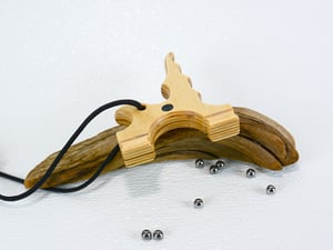 Image of Wooden Slingshot, Twister Frame, Birchwood Sling Shot, Wood Catapult, Right or Left Hand