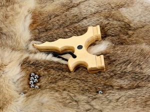 Image of Wooden Slingshot, Twister Frame, Birchwood Sling Shot, Wood Catapult, Right or Left Hand