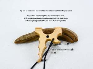 Image of Wooden Slingshot, Twister Frame, Birchwood Sling Shot, Wood Catapult, Right or Left Hand