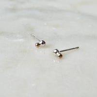 Image 2 of Mini Duo Studs in Mixed Metals