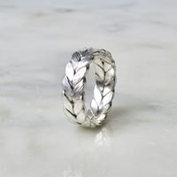 Image 2 of 6.5mm Wreath Ring in Silver