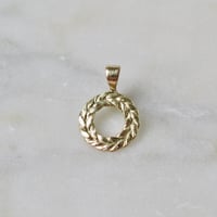 Image 1 of Wreath Pendant in Gold