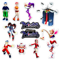 Image 1 of NiGHTS into Dreams & Christmas NiGHTS into Dreams Sticker Set (12 Pieces)